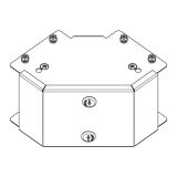 Legrand Salamandre MGR66CGL 150mm x 150mm Galvanised Steel 90&deg; External Lid Bend